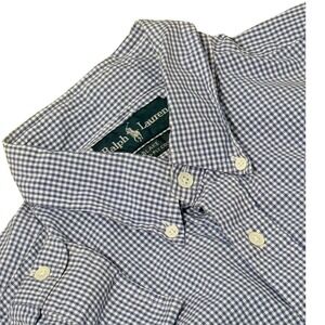 Ralph Lauren Blake XL Blue‎ Gingham Checkered Button Down Shirt
